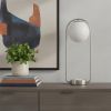 Silver Clip Globe USB Charging Table Lamp