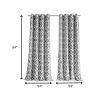 84" Gray Trellis Blackout Window Curtain Panel