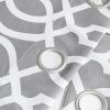 84" Gray Trellis Blackout Window Curtain Panel