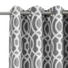 84" Gray Trellis Blackout Window Curtain Panel