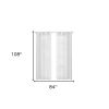 Set of Two 84"  White Solid Modern Window Panels
