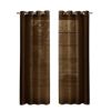 Set of Two 84"  Chocolate Solid Modern Window Panels
