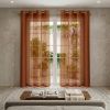 Set of Two 84"  Rust Solid Modern Window Panels