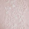 Set of Two 84"  Blush Floral Embroidered Window Panels