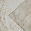 Set of Two 84" Beige Boho Embroidered Window Panels