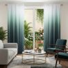 Set of Two 84"  Blue Ombre Shades Window Panels