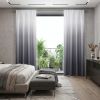 Set of Two 84"  Black Ombre Shades Window Panels