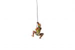 6" Rainbow Resin Climbing Man Hanging Sculpture with Hooks – Modern Dimensional Wall Art