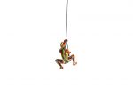 6" Rainbow Resin Climbing Man Hanging Sculpture with Hooks – Modern Dimensional Wall Art