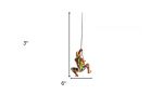 6" Rainbow Resin Climbing Man Hanging Sculpture with Hooks – Modern Dimensional Wall Art