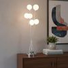 Silver Chrome Six Light Globe Desk or Table Lamp