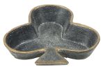Black & Gold Cast Iron Club Vanity Tray – Rustic Decorative Catchall