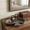 Black & Gold Cast Iron Club Vanity Tray – Rustic Decorative Catchall