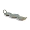 Cast Iron Tri‑Circle Vanity Tray with Handles – Rustic Handmade Decorative Catchall
