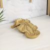 Cast Iron Seahorse Vanity Tray – Rustic Handmade Decorative Catchall