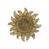 Cast Iron Sunburst Vanity Tray – Rustic Handmade Decorative Catchall