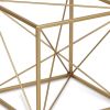 Metal Abstract Geo Cube Sculpture – Handmade Modern Decorative Accent