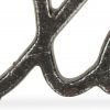 Cast Iron “XOXO” Hand Painted Sentiment Sculpture – Black or Gold