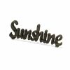 Black Cast Iron Hand Painted Sunshine Sculpture
