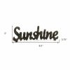 Black Cast Iron Hand Painted Sunshine Sculpture