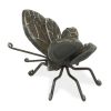 Black Cast Iron Butterfly Hand‑Painted Tabletop Sculpture