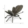 Black Cast Iron Butterfly Hand‑Painted Tabletop Sculpture