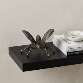 Black Cast Iron Butterfly Hand‑Painted Tabletop Sculpture