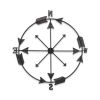 Metal Distressed Compass Wall Decor – Rustic Handmade Sculptural Accent