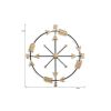 Metal Distressed Compass Wall Decor – Rustic Handmade Sculptural Accent