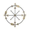 Metal Distressed Compass Wall Decor – Rustic Handmade Sculptural Accent