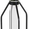 Black Glass Tabletop Sculpture – Modern Mixed‑Material Accent