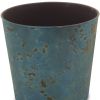 Blue Recycled Plastic Indoor/Outdoor Round Pot Planter