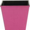 Hot Pink Recycled Plastic Indoor/Outdoor Square Pot Planter