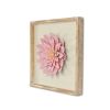Pink & Off‑White Flower Wood and Metal Wall Decor – Rustic Dimensional Floral Art