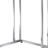 25" Chrome & Clear Glass Square End Table – Modern Minimalist Accent
