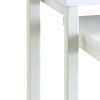 White Solid Wood & Steel Nesting Tables (Set of 3) – Modern Space‑Saving Accent