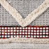 Red and White Geometric Cotton Square Hanging Tapestry