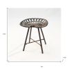 Copper Iron Backless Bar Chair