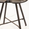 Copper Iron Backless Bar Chair