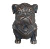 Antiqued Bronze Bulldog Outdoor Statue