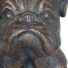 Antiqued Bronze Bulldog Outdoor Statue