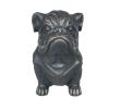 Black Polyresin Dog Outdoor Statue
