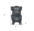 Black Polyresin Dog Outdoor Statue