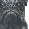 Black Polyresin Dog Outdoor Statue