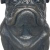 Black Polyresin Dog Outdoor Statue