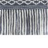 Denim Blue Geometric Macrame Fringe Wall Tapestry