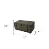 Reclaimed Wood Trunk Coffee Table – Distressed Brown Storage Accent on Wheels