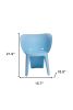 Set of Four Heavy Duty Plastic Juvenile Chairs – Blue