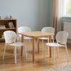 Set of Four Heavy Duty Plastic Juvenile Chairs – White