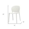 Set of Four Heavy Duty Plastic Juvenile Chairs – White